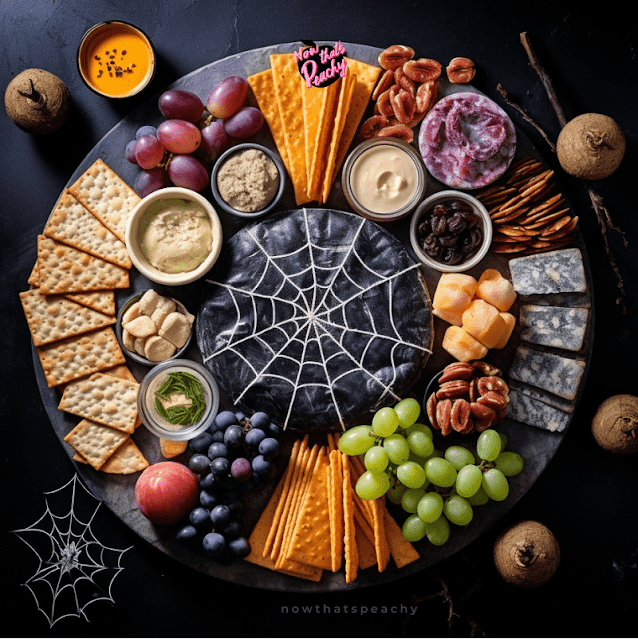 Spiderweb Halloween Charcuterie Board Ideas Spooky Grazing Table 2023 ...