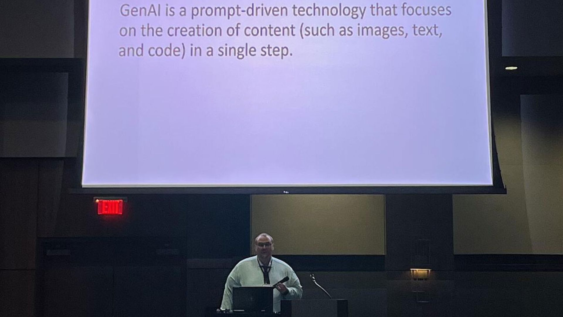 Dr. Zachary Singleton gives presentation on AI and Accessibility