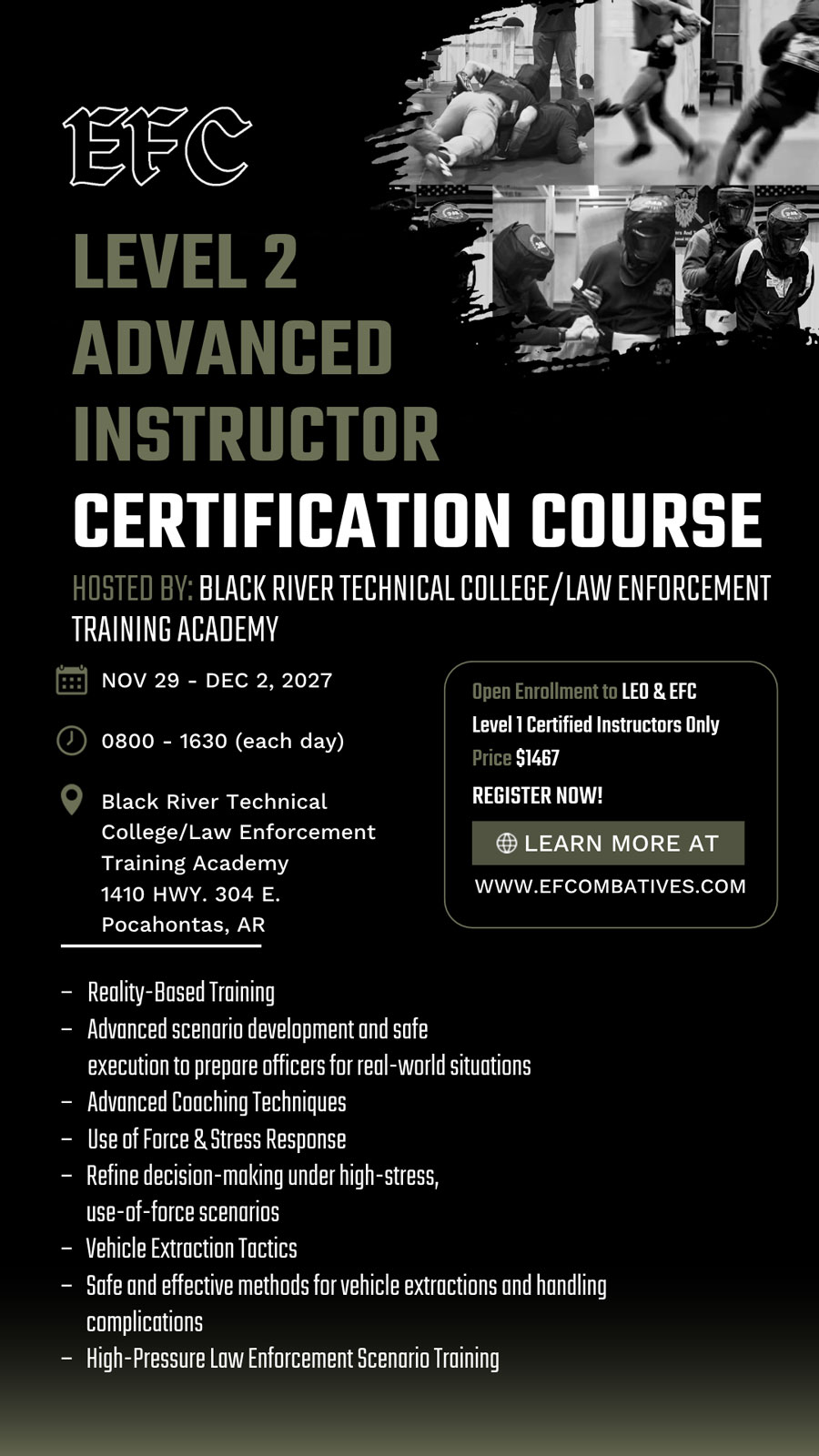 EFC Level 2 Advanced Instructor Certification Course