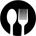Spoon and fork icon