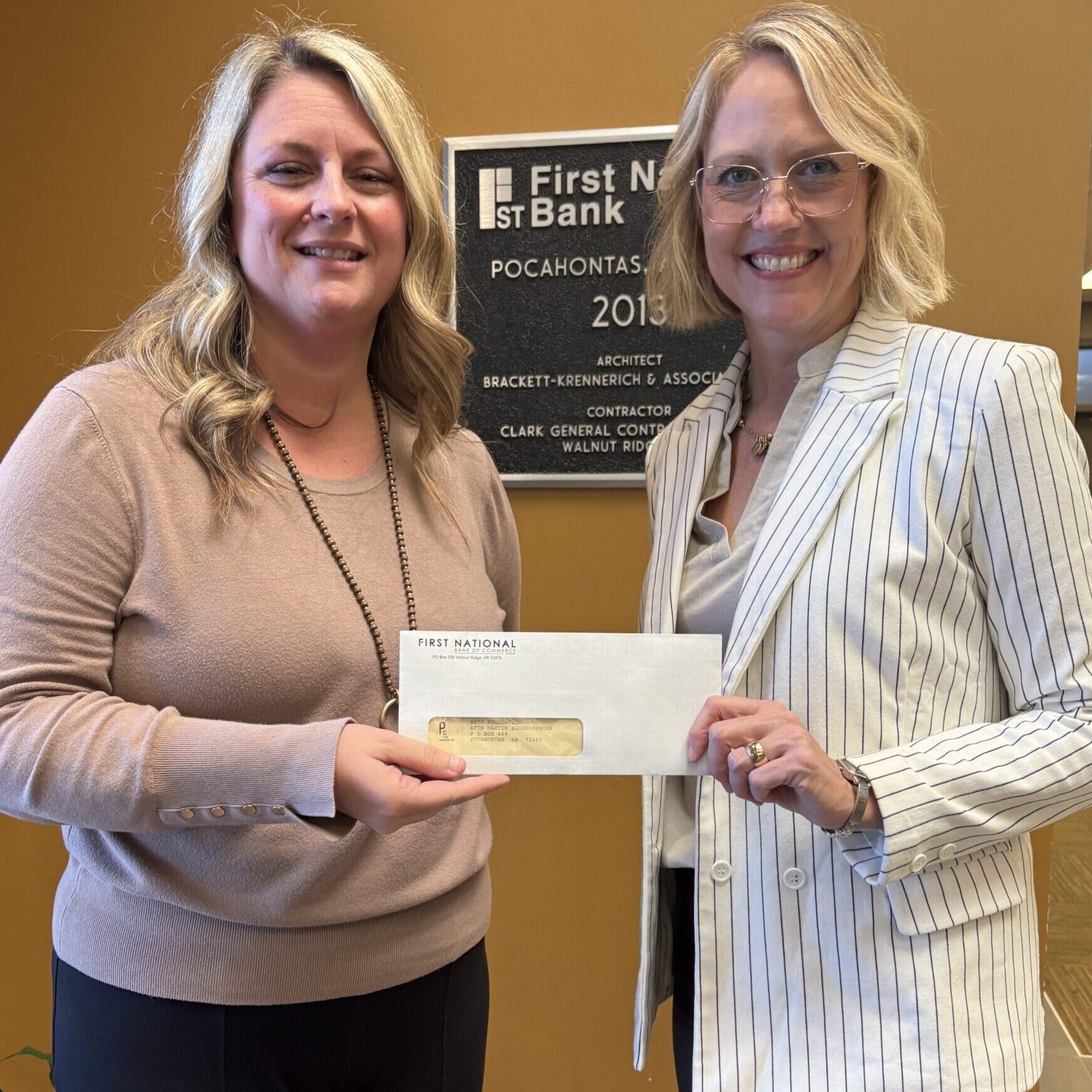 2025 12 2 -- First National Bank of Commerce Donates to Black River Technical College Foundation