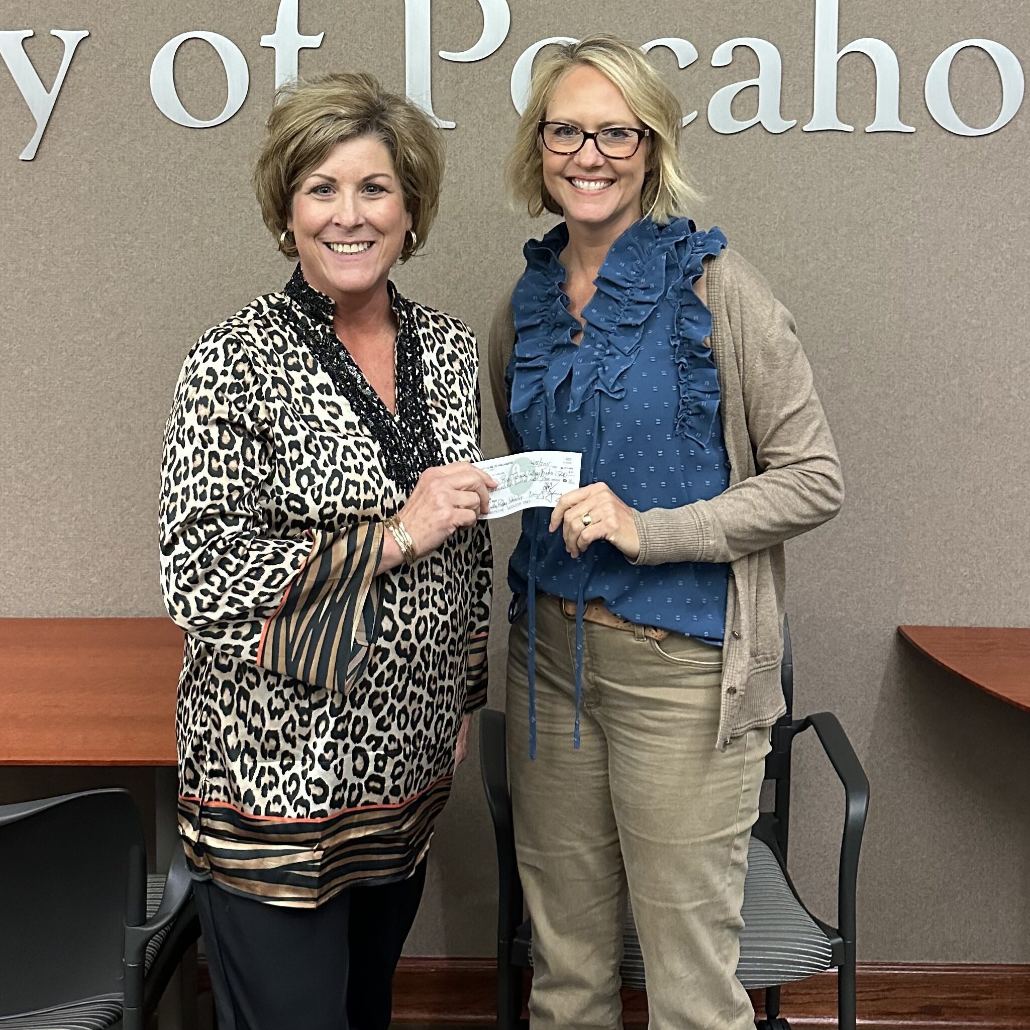 2025 6 19 -- Pocahontas Rotary Club Donates to the BRTC Foundation