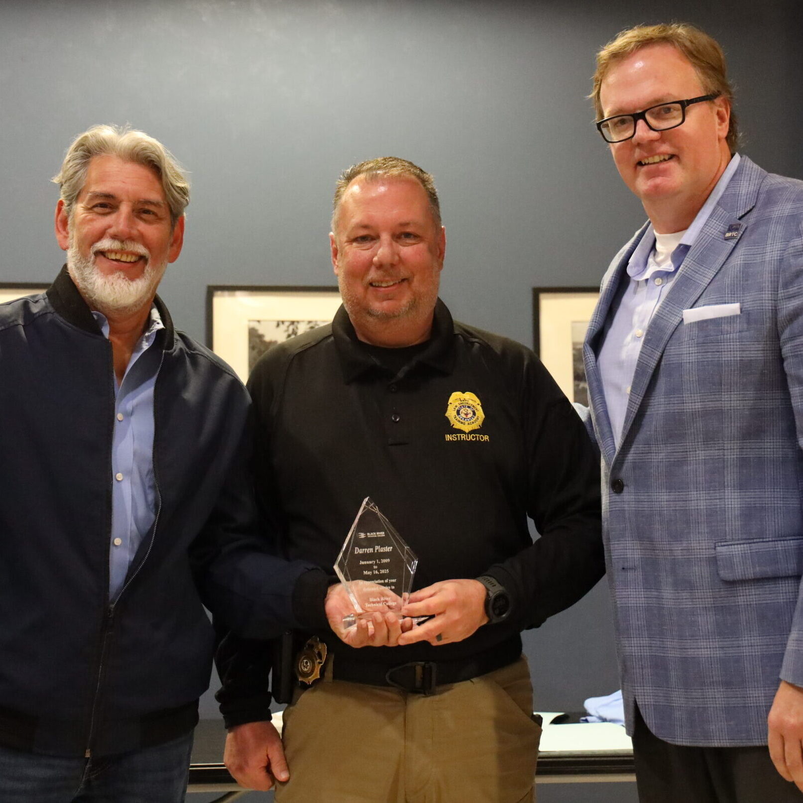 2025 6 3 -- BRTC Law Enforcement Training Academy Instructor Retires After 16 Years of Service